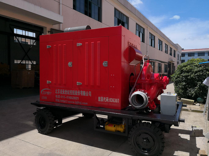 消防機器人試驗用 移動式柴油機高壓泵車組 (柴油機水泵機組)